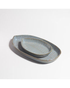 Aviary Leaf Ceramic Platter