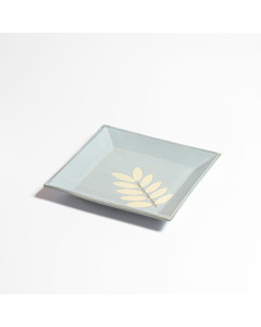 Sky leaf Imprint Ceramic Platter