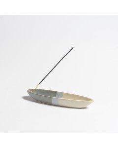 Ocean Breeze Ceramic Boat Incense Holder 