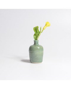 Vase - bottle green M