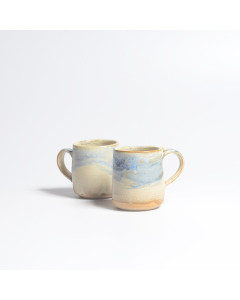 Mugs - coffee R cream blue