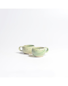 Cups expresso - l green dots