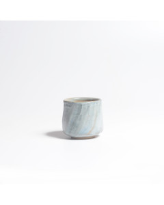 Yunomi cup -Facetted grey