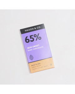 65% Semi-Sweet Dark Vegan Chocolate Bar - (Set of 3)