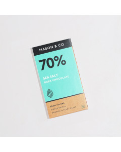 70% Sea Salt Dark Vegan Chocolate Bar - (Set of 3)