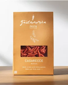 Gastronomica beetroot casarecce pasta, artisan Italian-style pasta made in Pondicherry