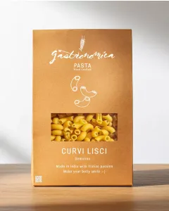 Gastronomica semolina curvi pasta, classic Italian-style artisan pasta
