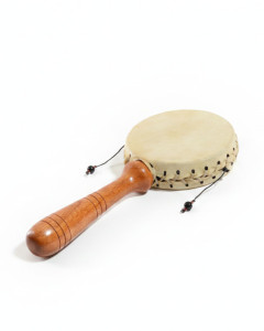Damru | Handcrafted Sound Healing Musical Instrument from Auroville - by Svaram
