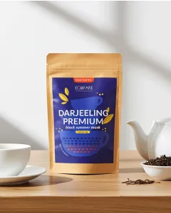 Darjeeling premium black summer musk tea whole leaf by ECOFARE from Auroville
