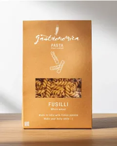 Gastronomica whole wheat fusilli pasta, artisan Italian-style pasta
