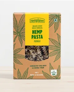Hemp Pasta &ndash; Fusilli | Plant-Based Hemp Flour Pasta by Hemplanet, Auroville (250 g)