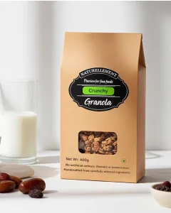 Organic crunchy granola by Naturellement healthy breakfast cereal