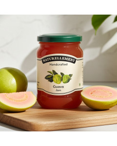 Organic guava jam by Naturellement handcrafted in Auroville