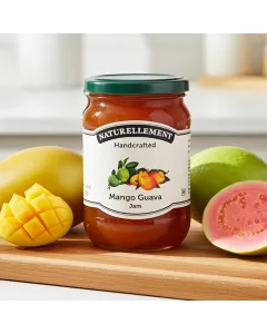 Organic guava mango jam by Naturellement fruit spread from Auroville