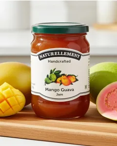 Organic guava mango jam by Naturellement fruit spread from Auroville