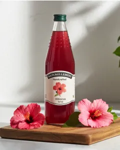 Naturellement organic hibiscus syrup from Auroville India