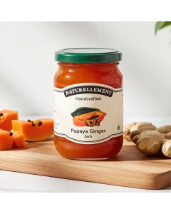 Organic papaya ginger jam by Naturellement handcrafted in Auroville