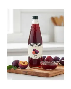 Organic plum syrup by Naturellement from Auroville