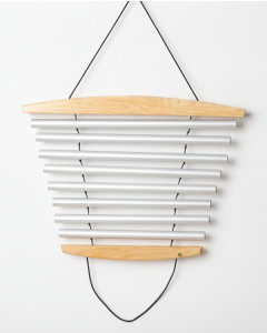 Wing Chime Circle 1 1/2&Prime; 8 Bar | Handcrafted Sound Healing Musical Instrument from Auroville - by Svaram
